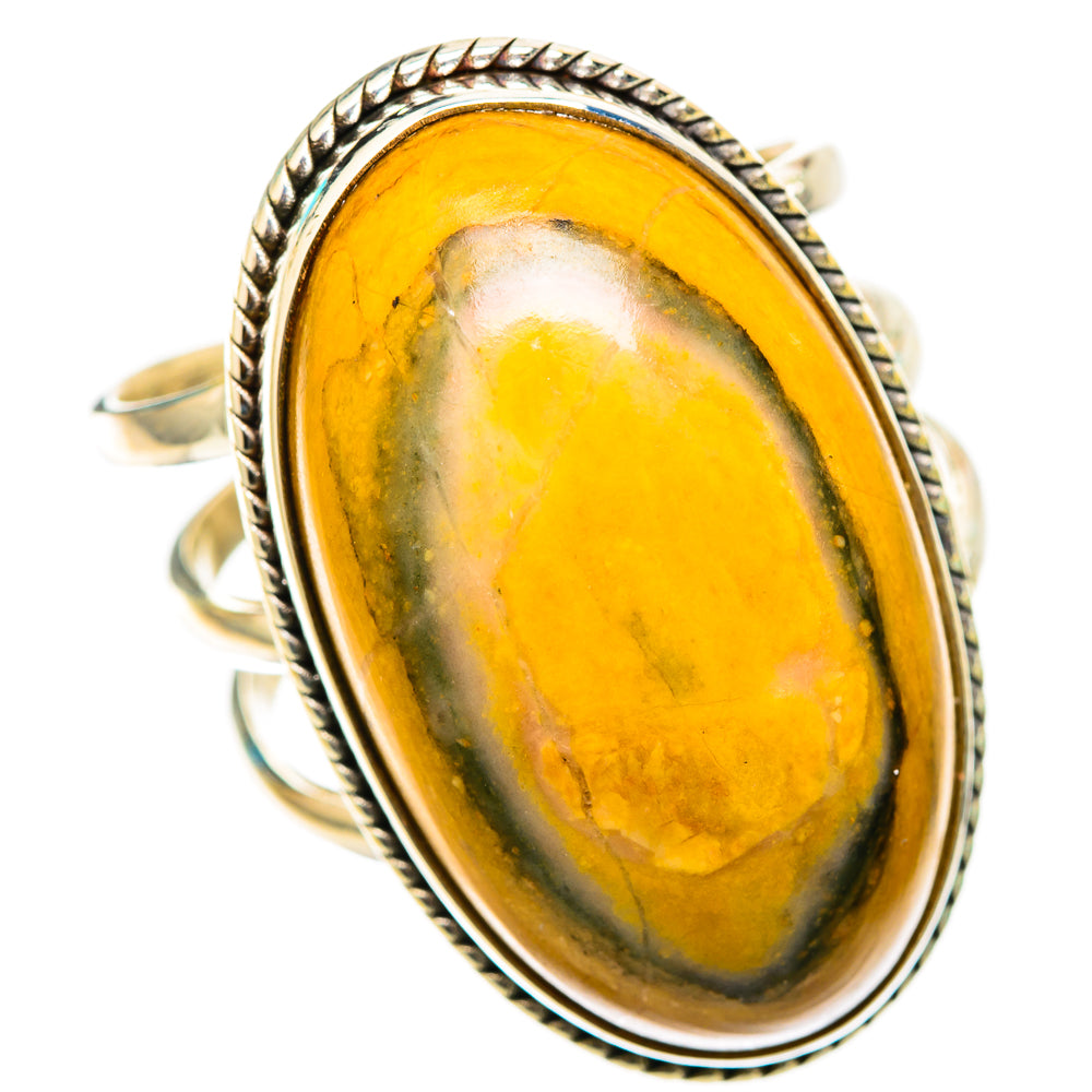 Bumble Bee Jasper Rings handcrafted by Anasilvercos - RING116463 - Photo 2