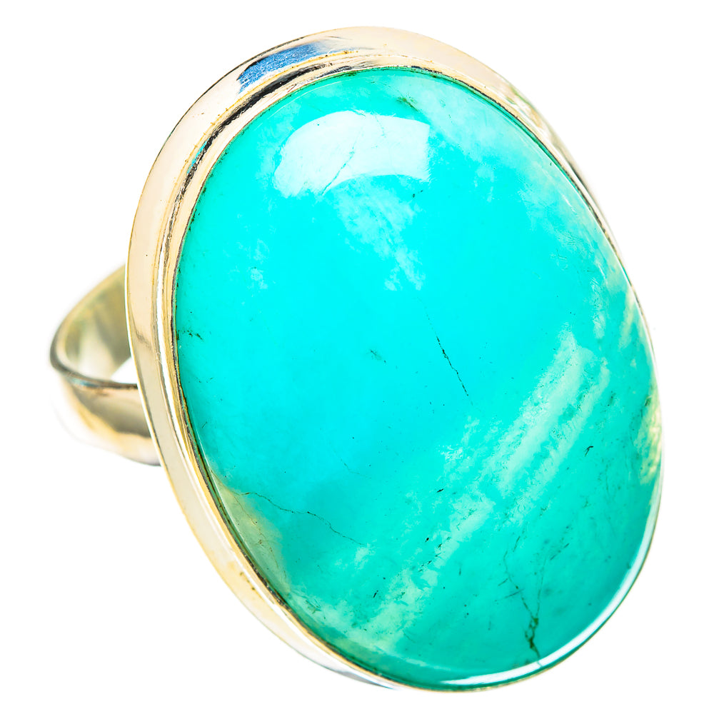 Peruvian Amazonite Rings handcrafted by Anasilvercos - RING116477 - Photo 2