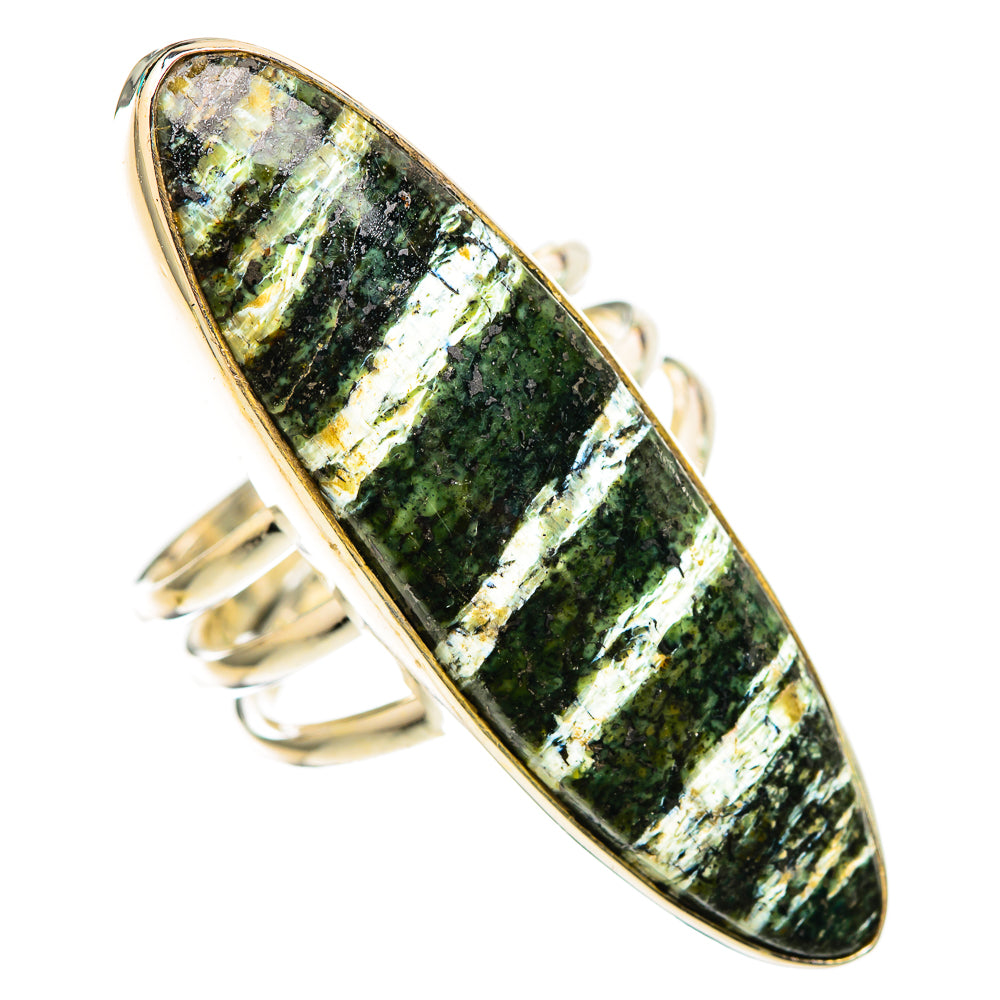 Green Swiss Opal Rings handcrafted by Anasilvercos - RING116485 - Photo 2