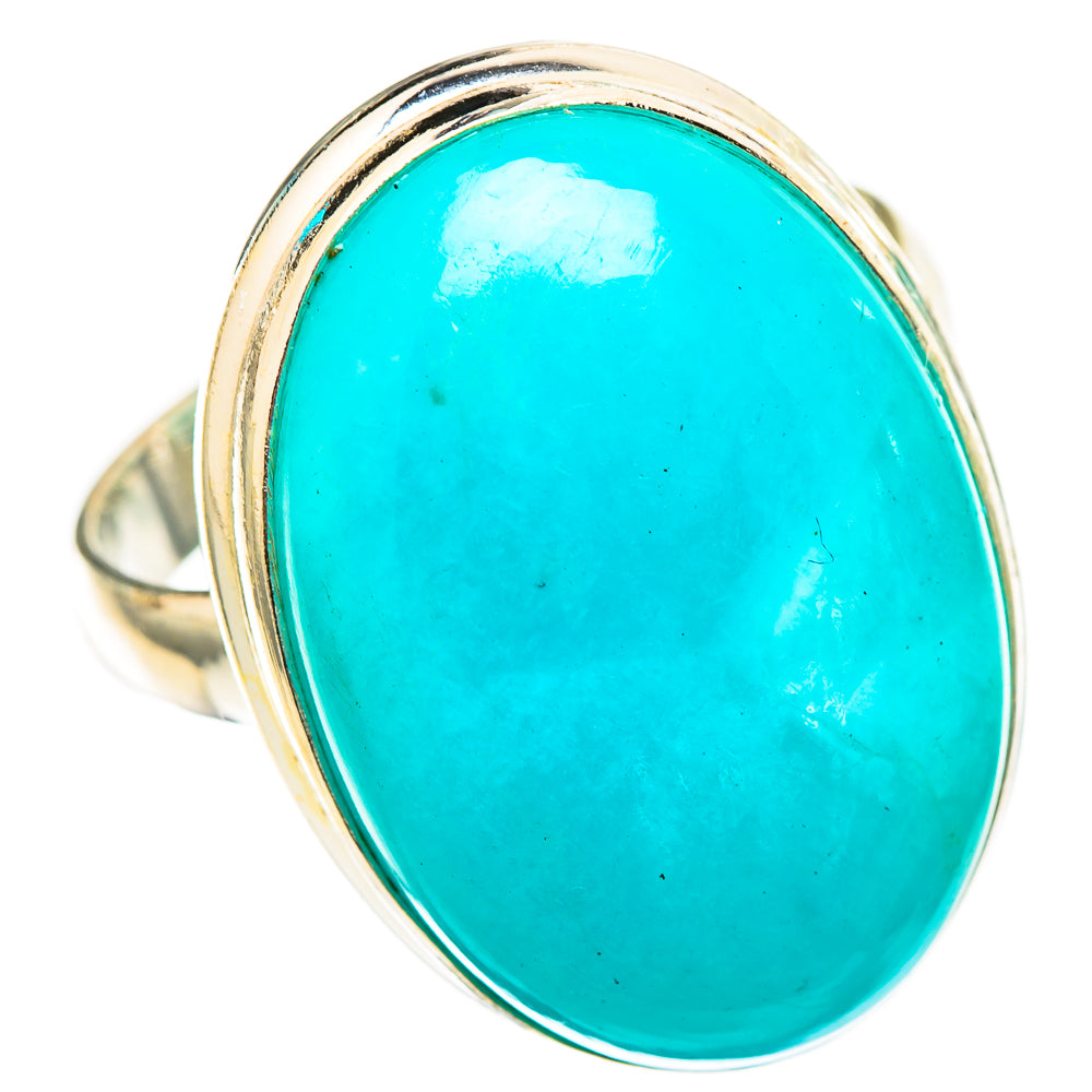 Peruvian Amazonite Rings handcrafted by Anasilvercos - RING116496 - Photo 2