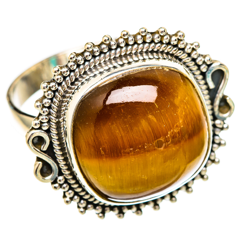 Tiger Eye Rings handcrafted by Anasilvercos - RING116512 - Photo 2