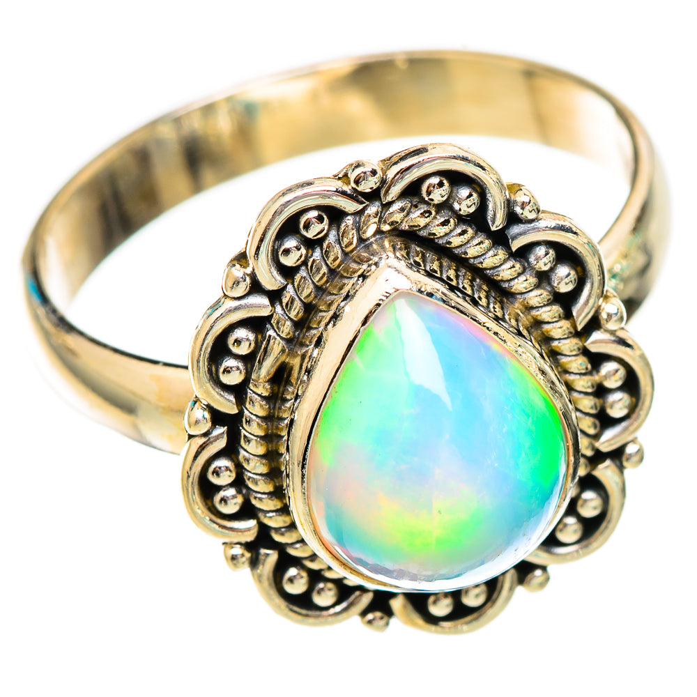 Ethiopian Opal Rings handcrafted by Anasilvercos - RING116534 - Photo 2