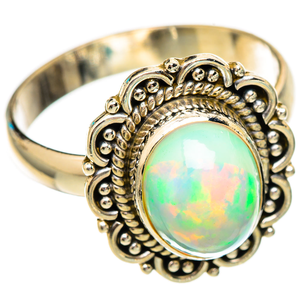 Ethiopian Opal Rings handcrafted by Anasilvercos - RING116535 - Photo 2