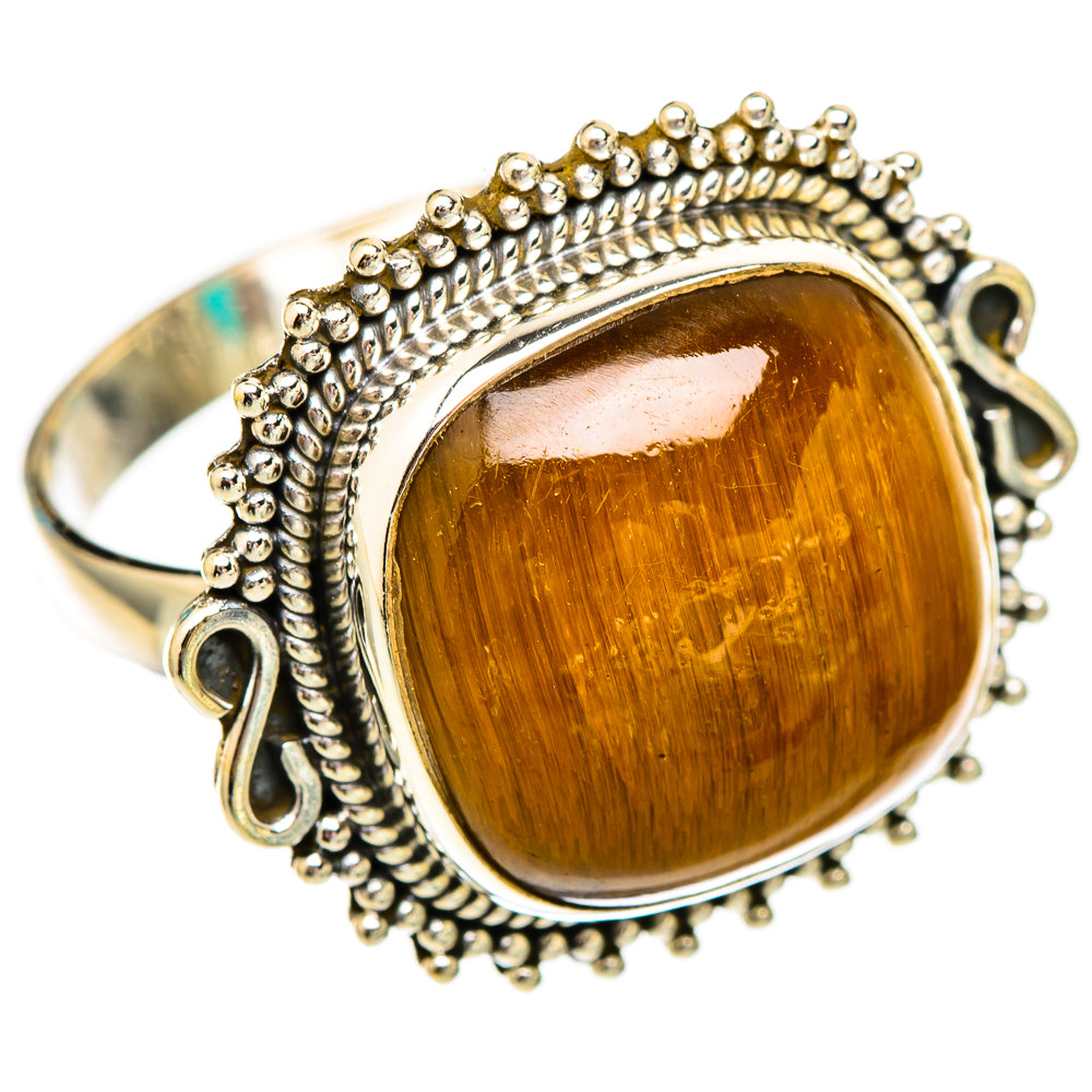 Tiger Eye Rings handcrafted by Anasilvercos - RING116547 - Photo 2