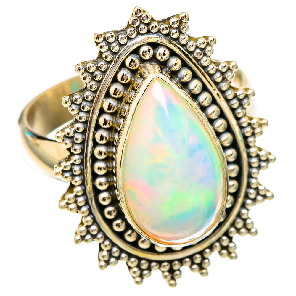 Ethiopian Opal Rings handcrafted by Anasilvercos - RING116569 - Photo 2
