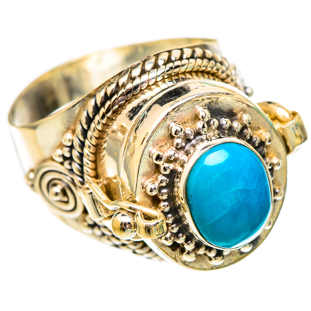 Sleeping Beauty Turquoise Rings handcrafted by Anasilvercos - RING116571 - Photo 2