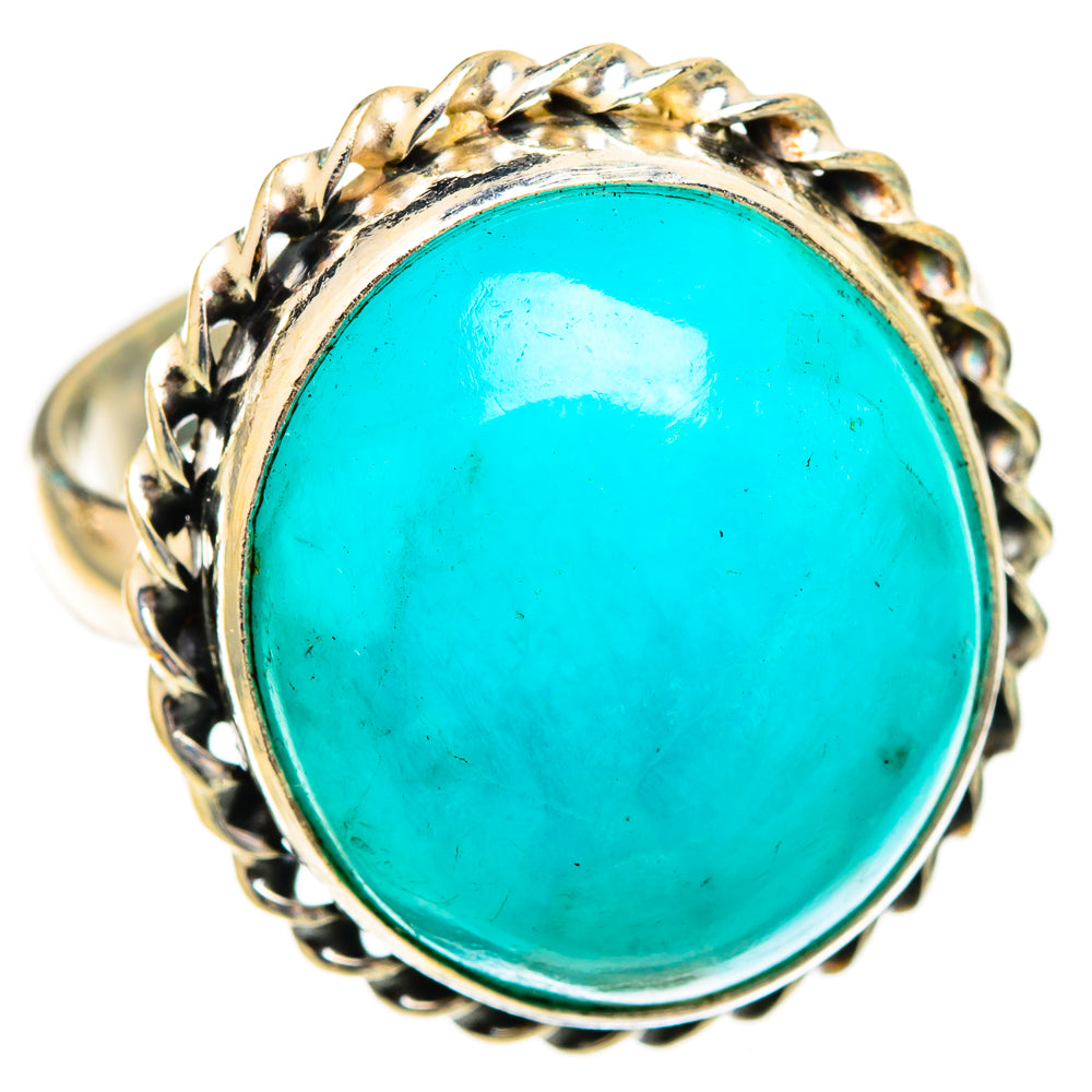 Peruvian Amazonite Rings handcrafted by Anasilvercos - RING116574 - Photo 2