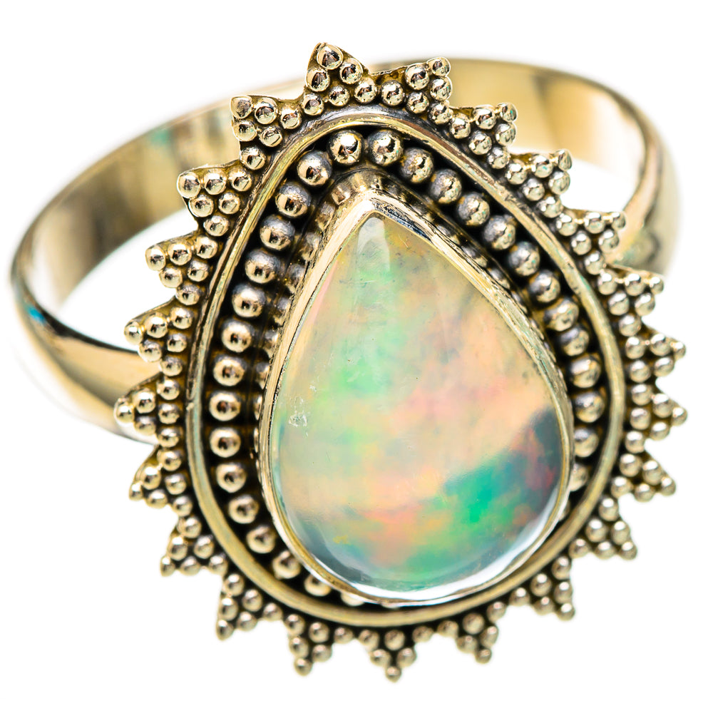 Ethiopian Opal Rings handcrafted by Anasilvercos - RING116601 - Photo 2