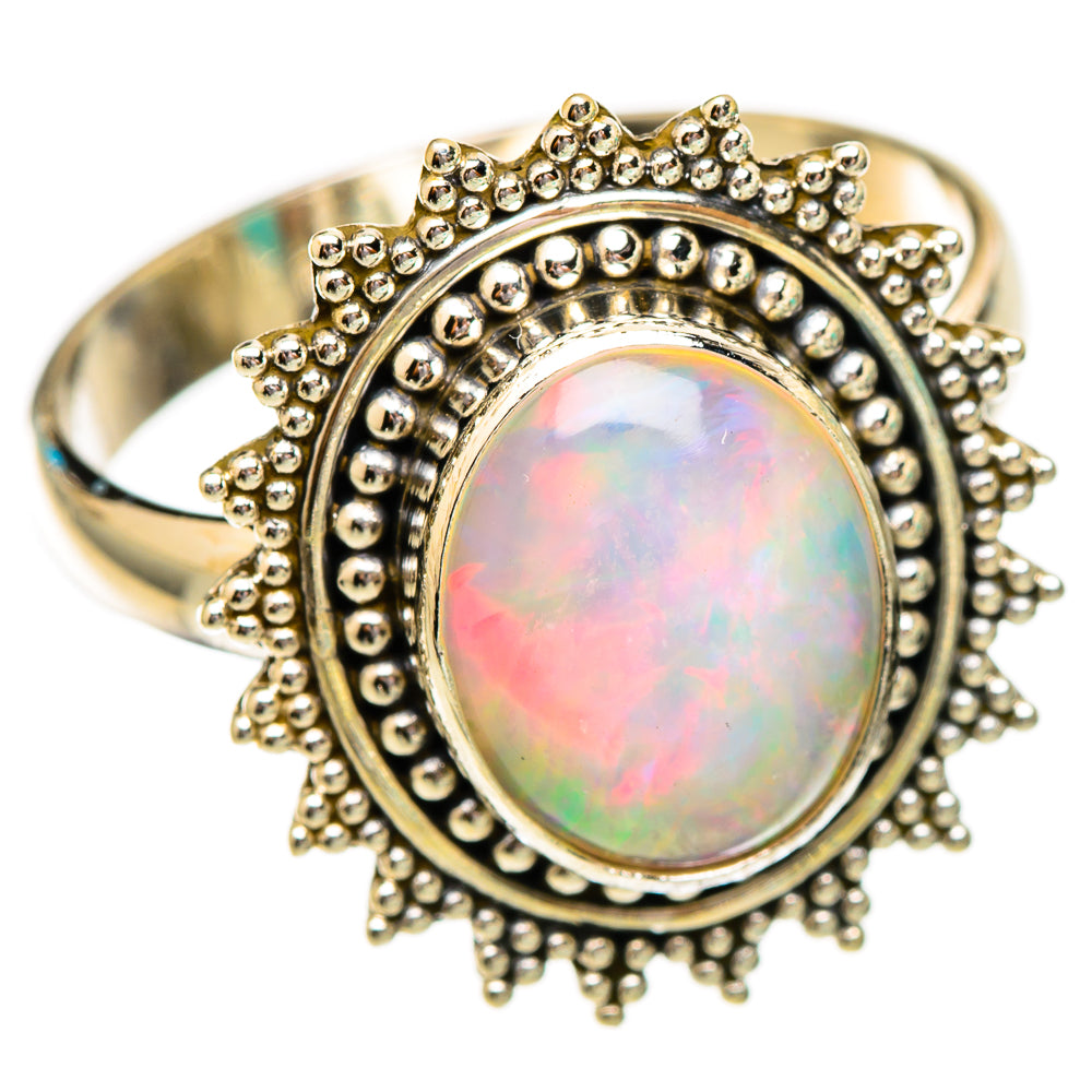 Ethiopian Opal Rings handcrafted by Anasilvercos - RING116602 - Photo 2
