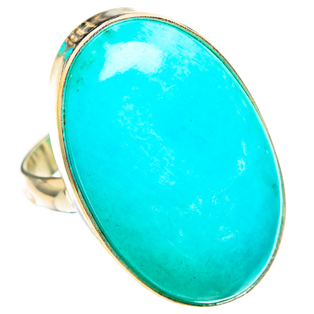 Peruvian Amazonite Rings handcrafted by Anasilvercos - RING116678 - Photo 2