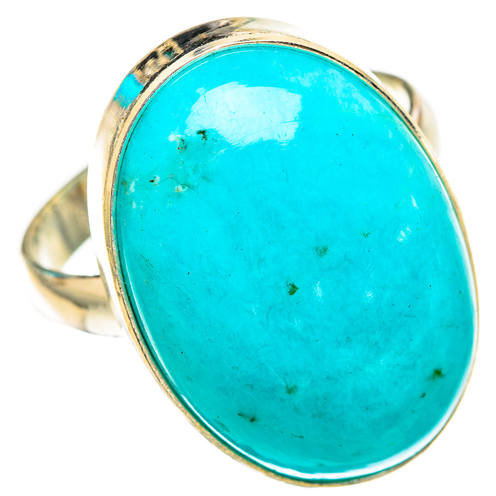 Peruvian Amazonite Rings handcrafted by Anasilvercos - RING116709 - Photo 2