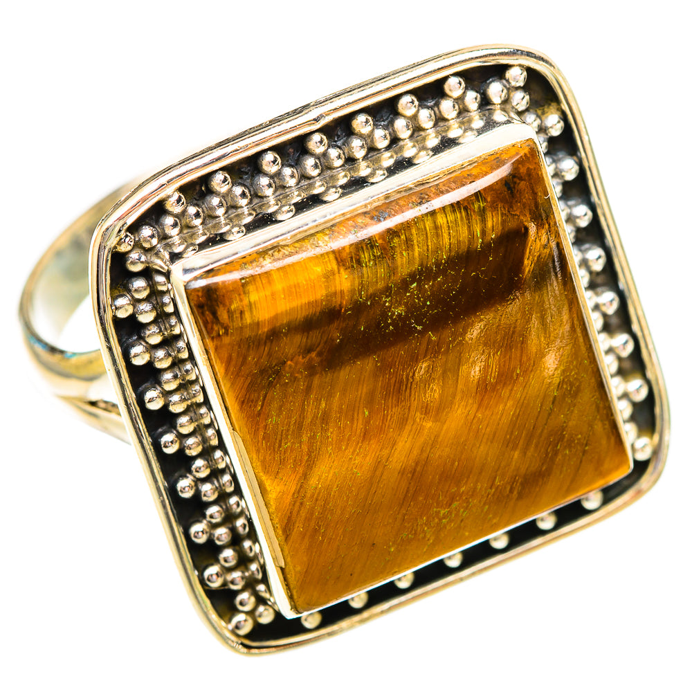 Tiger Eye Rings handcrafted by Anasilvercos - RING116780 - Photo 2