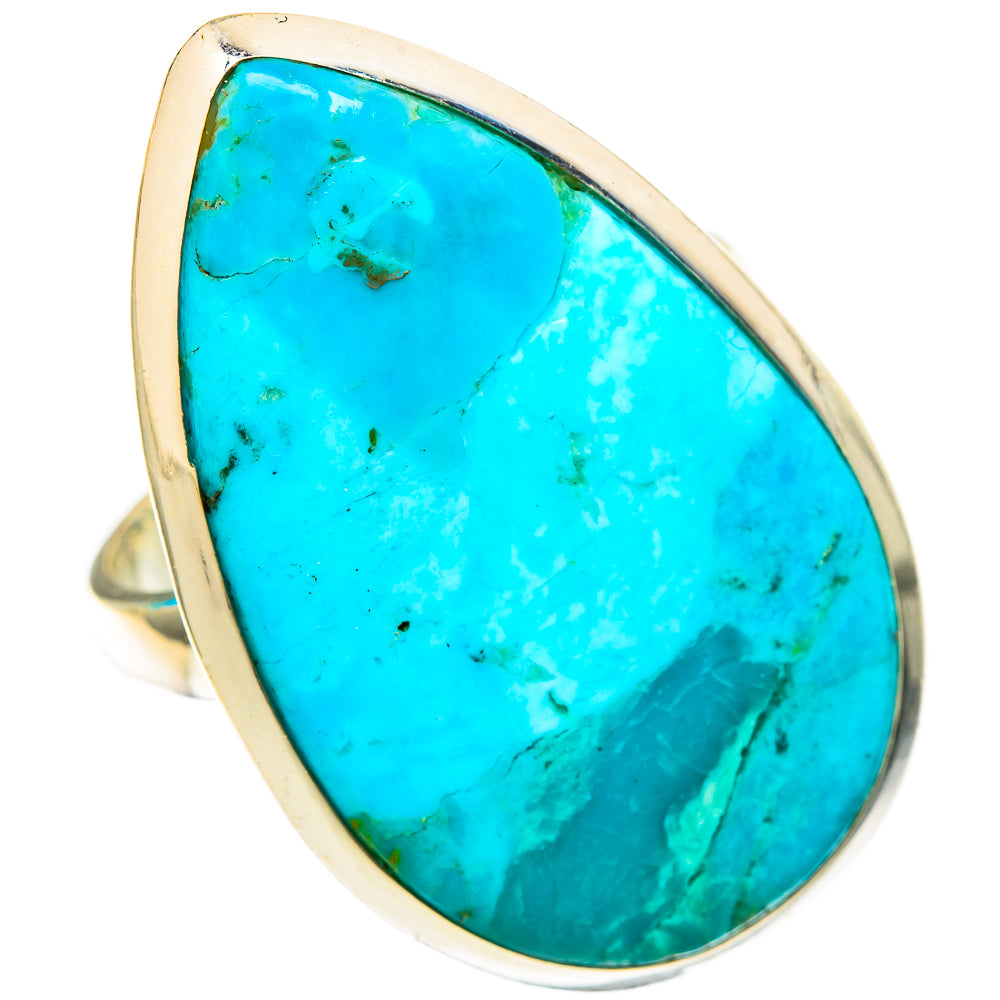Peruvian Chrysocolla Rings handcrafted by Anasilvercos - RING116801 - Photo 2