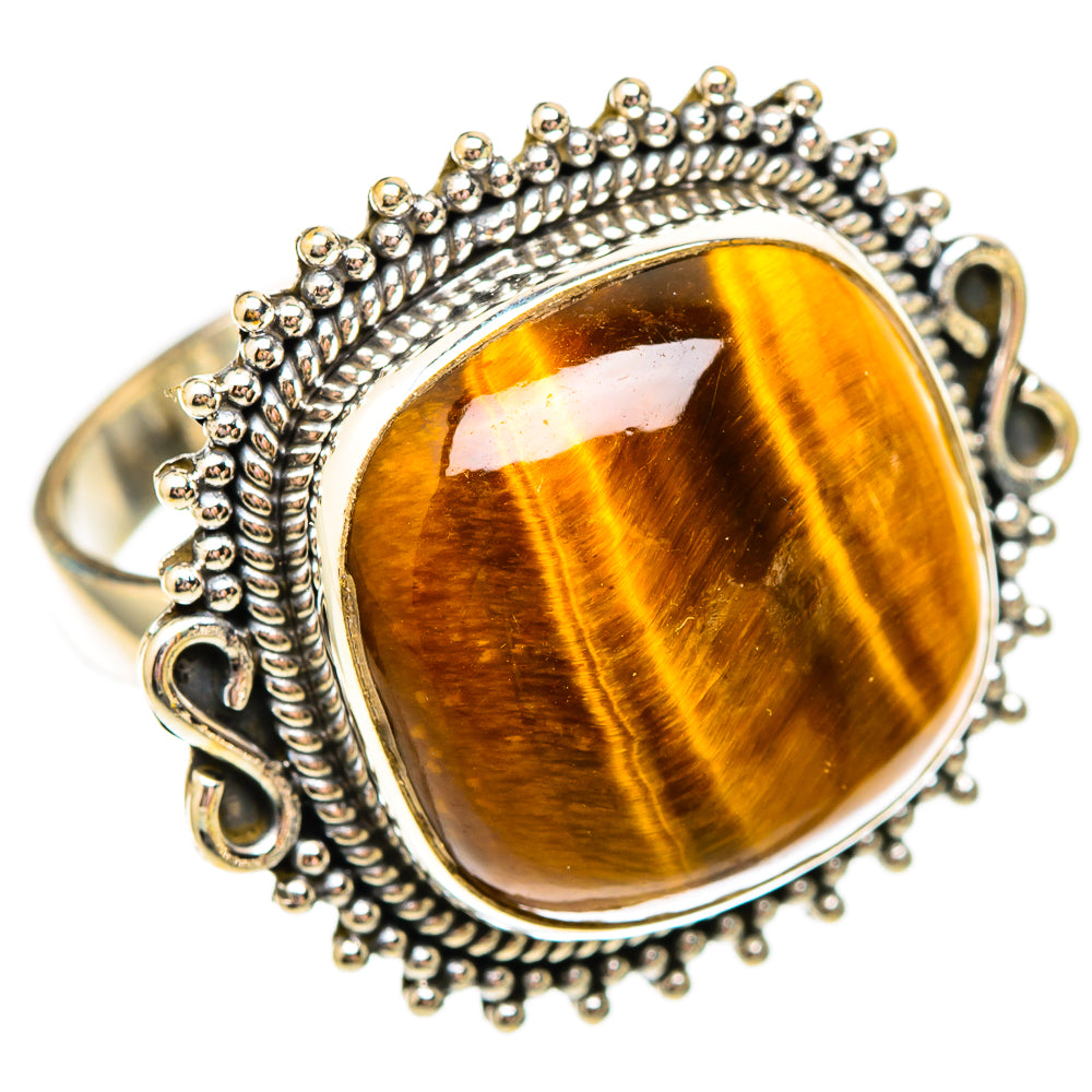 Tiger Eye Rings handcrafted by Anasilvercos - RING116813 - Photo 2