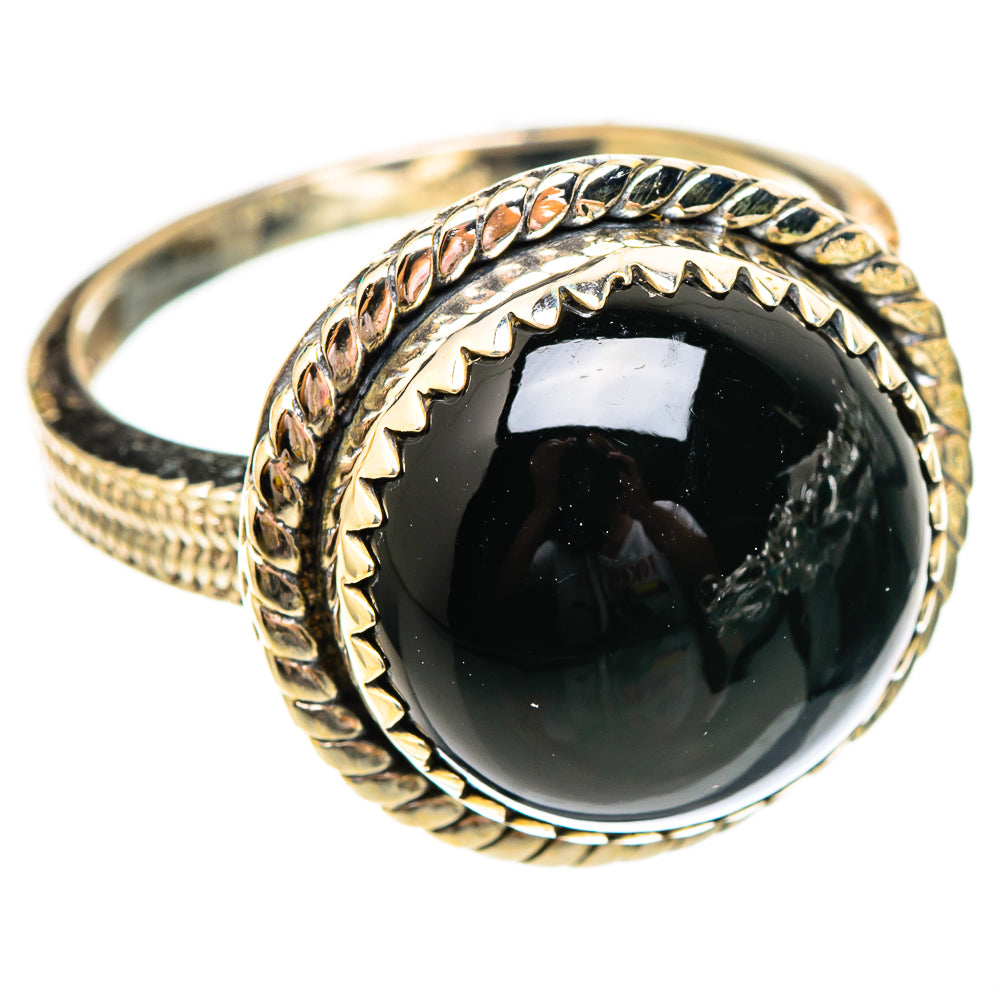 Black Onyx Rings handcrafted by Anasilvercos - RING116827 - Photo 2