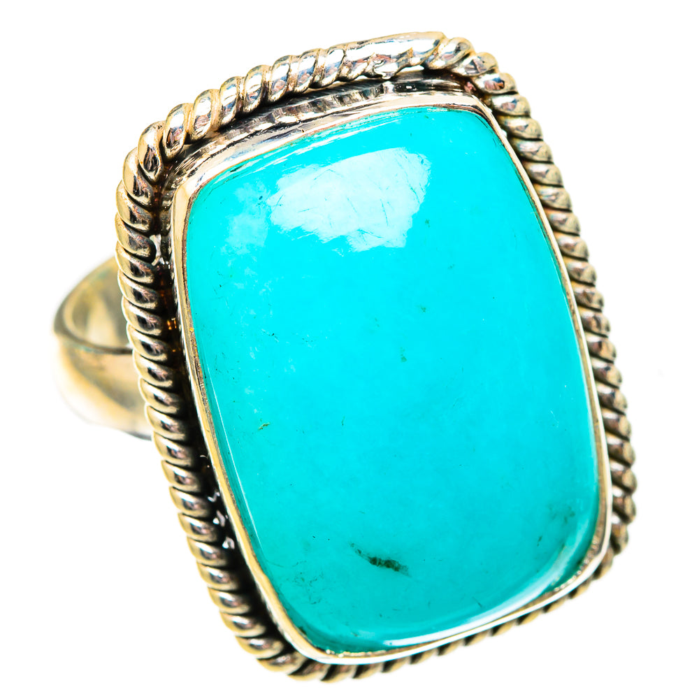 Peruvian Amazonite Rings handcrafted by Anasilvercos - RING116841 - Photo 2