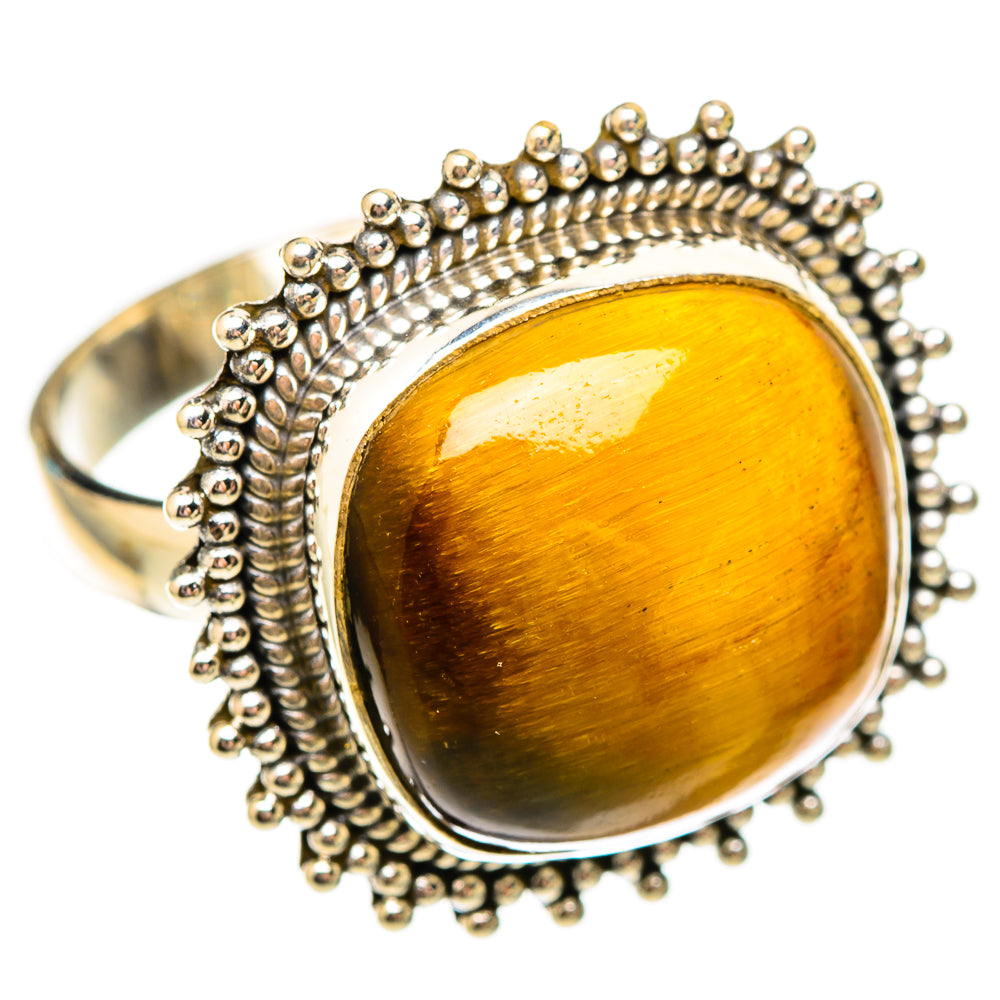 Tiger Eye Rings handcrafted by Anasilvercos - RING116849 - Photo 2