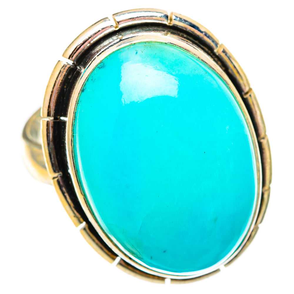 Peruvian Amazonite Rings handcrafted by Anasilvercos - RING116876 - Photo 2