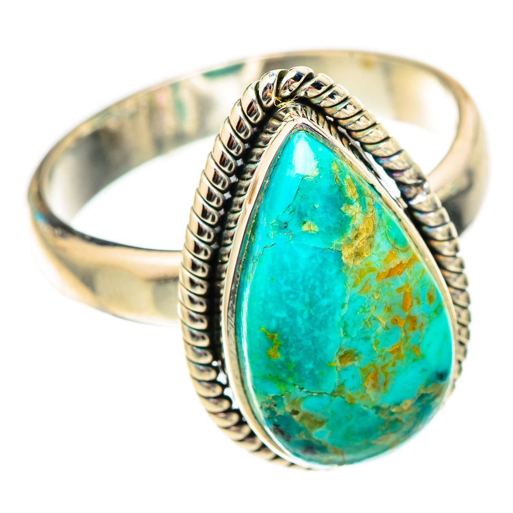 Peruvian Chrysocolla Rings handcrafted by Anasilvercos - RING116911 - Photo 2