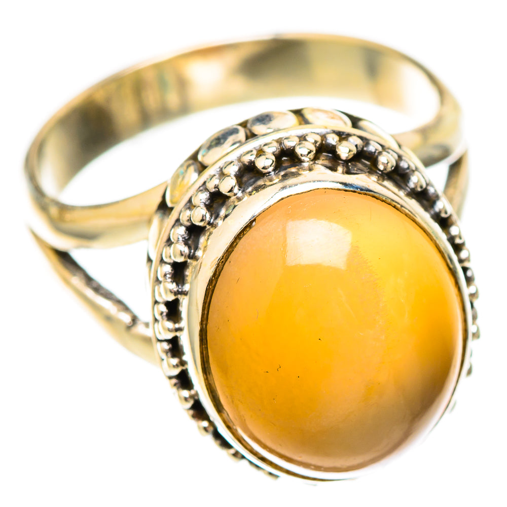 Peach Moonstone Rings handcrafted by Anasilvercos - RING116916 - Photo 2