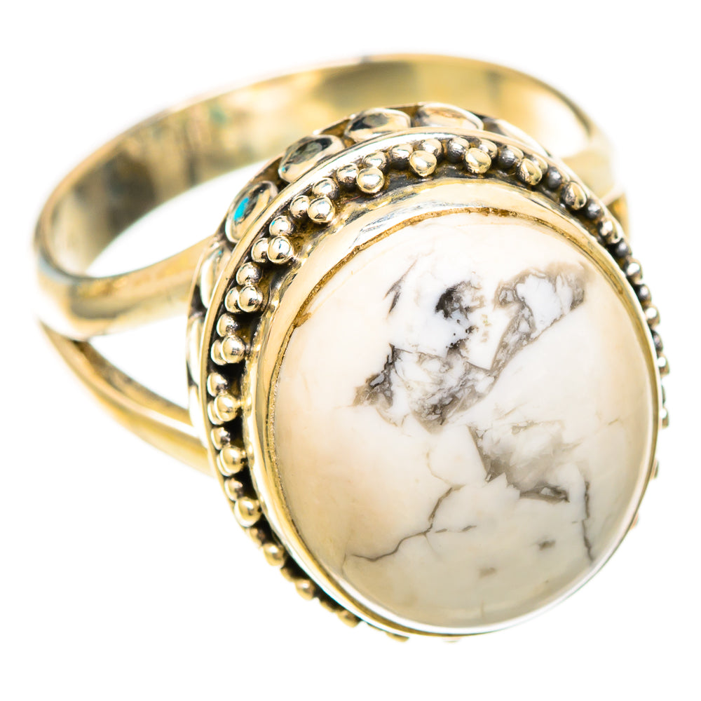 Howlite Rings handcrafted by Anasilvercos - RING116934 - Photo 2