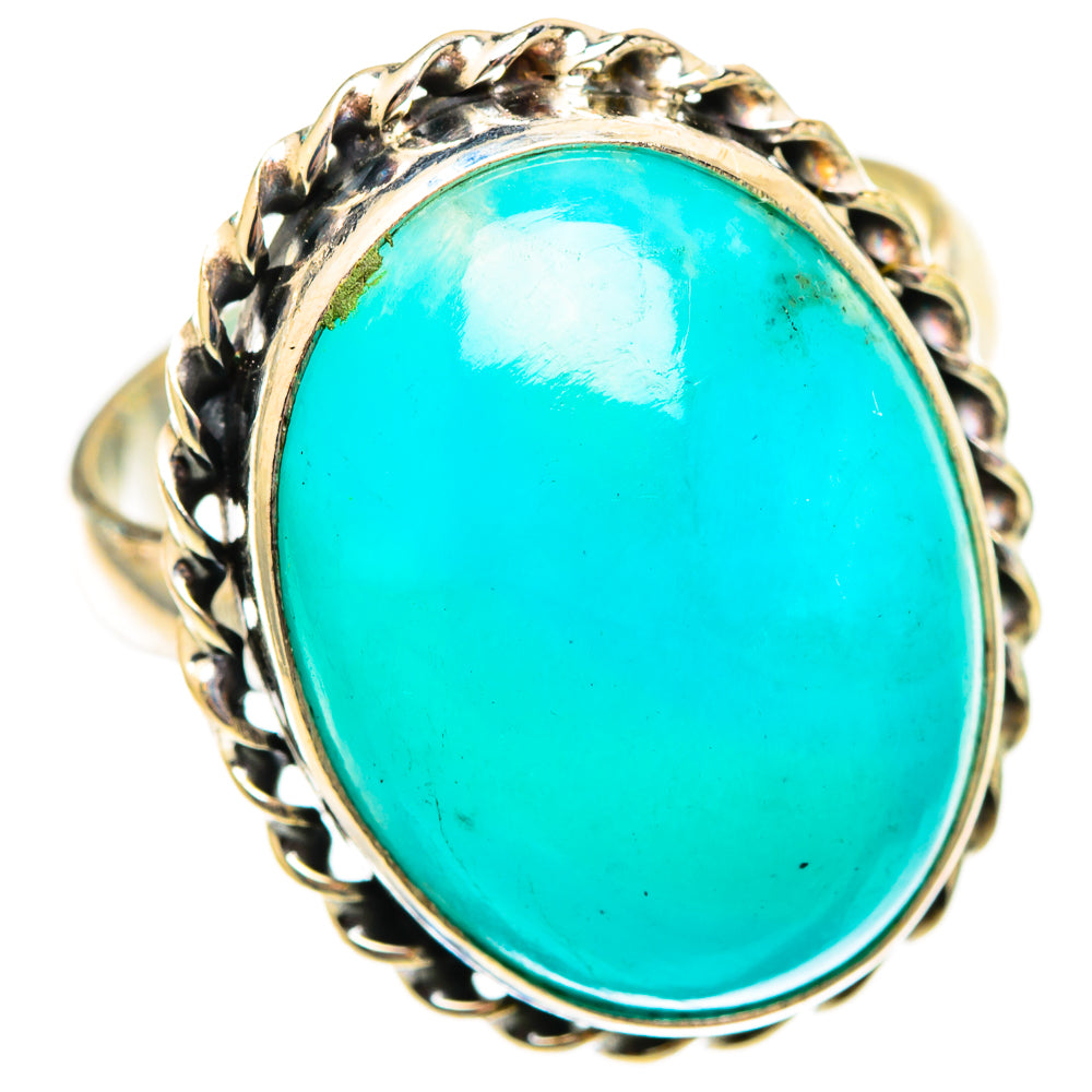 Peruvian Amazonite Rings handcrafted by Anasilvercos - RING116946 - Photo 2