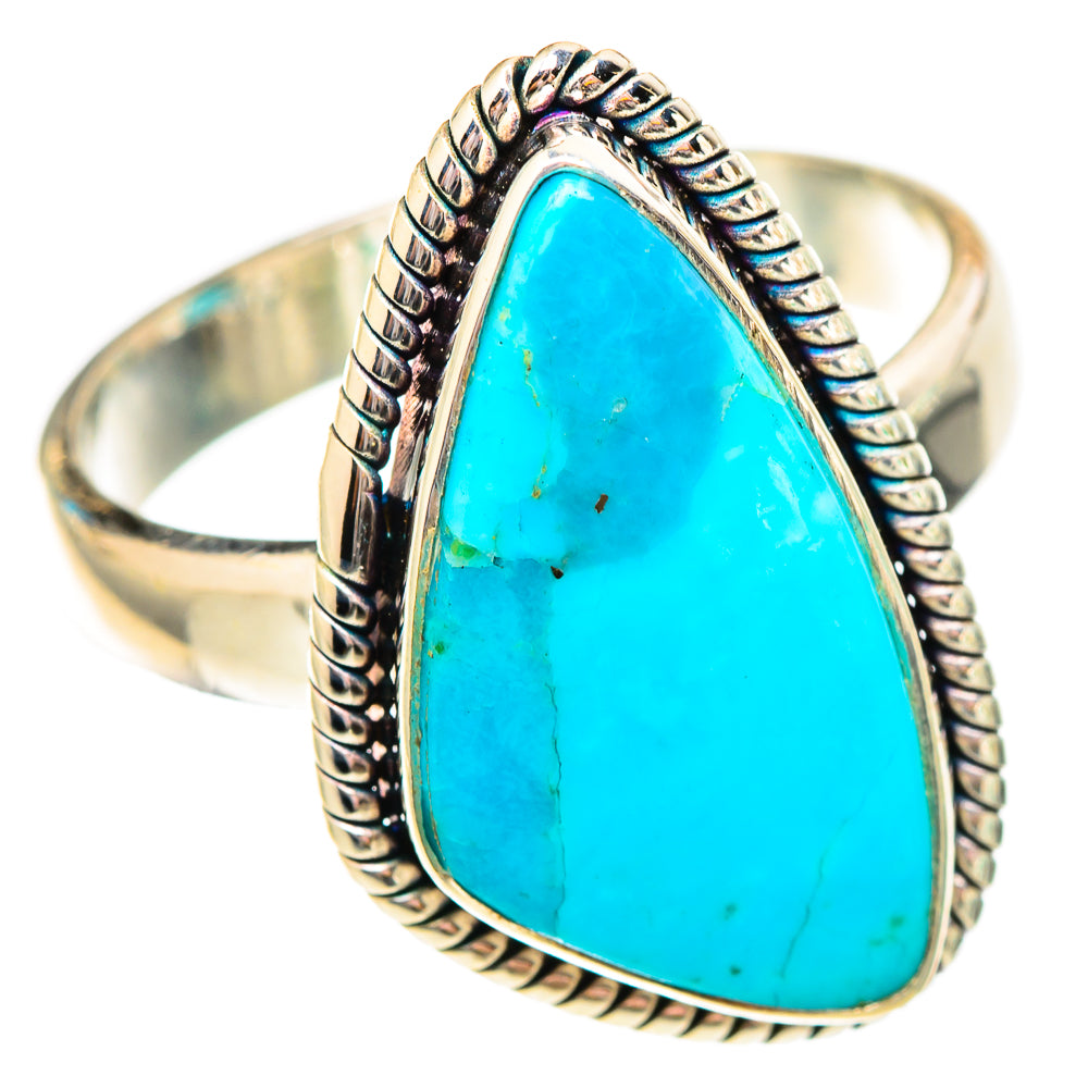Peruvian Chrysocolla Rings handcrafted by Anasilvercos - RING116947 - Photo 2
