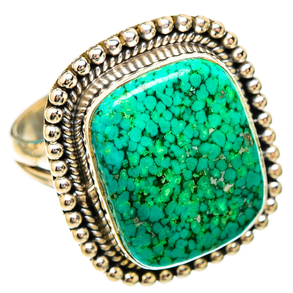 Tibetan Turquoise Rings handcrafted by Anasilvercos - RING116948 - Photo 2
