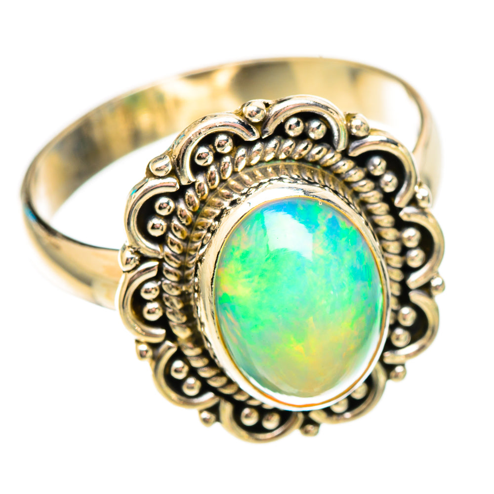 Ethiopian Opal Rings handcrafted by Anasilvercos - RING116972 - Photo 2