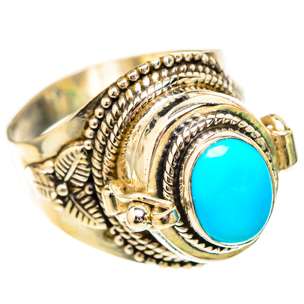 Sleeping Beauty Turquoise Rings handcrafted by Anasilvercos - RING116974 - Photo 2