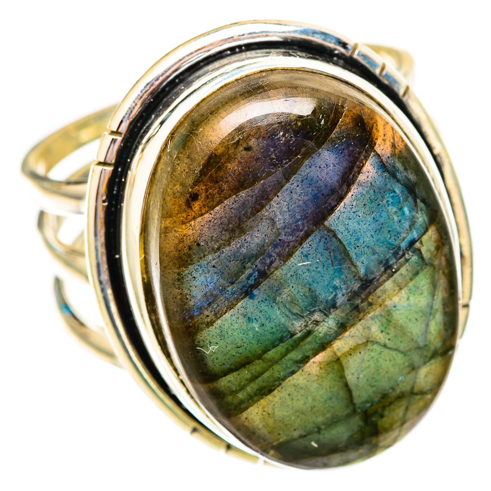 Labradorite Rings handcrafted by Anasilvercos - RING117007 - Photo 2