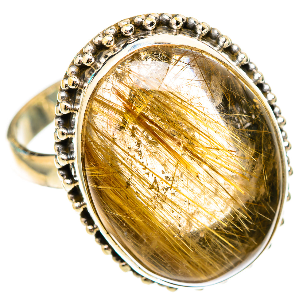 Rutilated Quartz Rings handcrafted by Anasilvercos - RING117030 - Photo 2