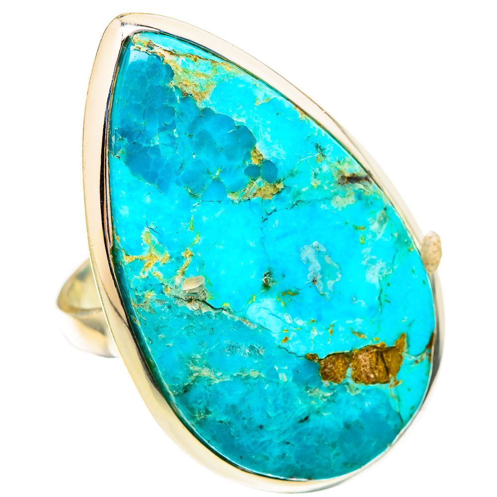 Peruvian Chrysocolla Rings handcrafted by Anasilvercos - RING117044 - Photo 2