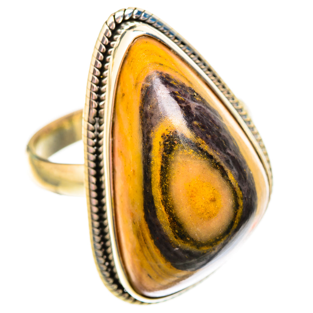 Bumble Bee Jasper Rings handcrafted by Anasilvercos - RING117057 - Photo 2