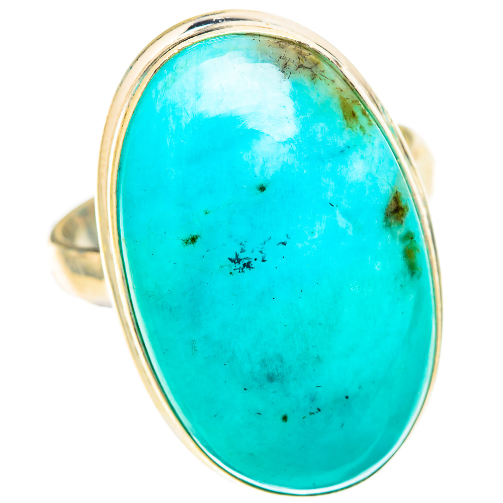 Peruvian Amazonite Rings handcrafted by Anasilvercos - RING117072 - Photo 2