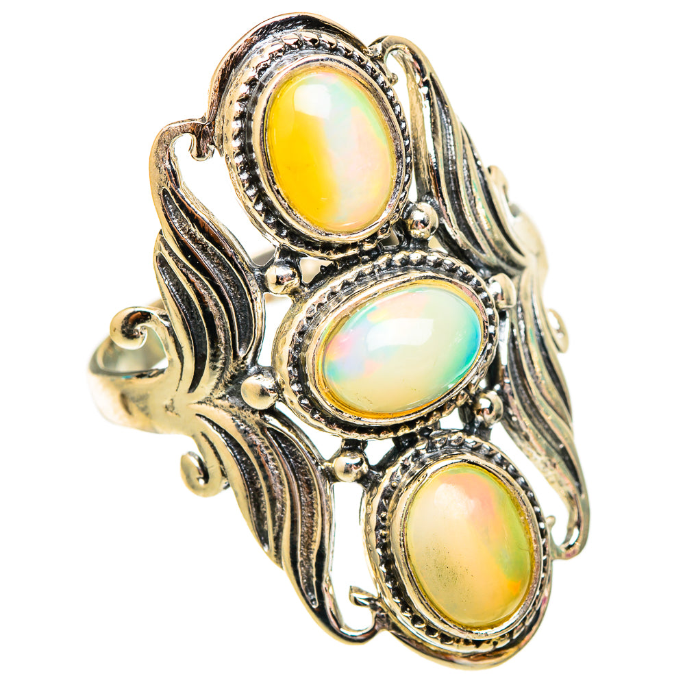 Ethiopian Opal Rings handcrafted by Anasilvercos - RING117099 - Photo 2
