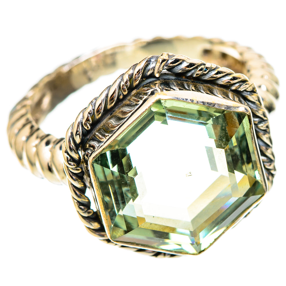 Green Amethyst Rings handcrafted by Anasilvercos - RING117110 - Photo 2