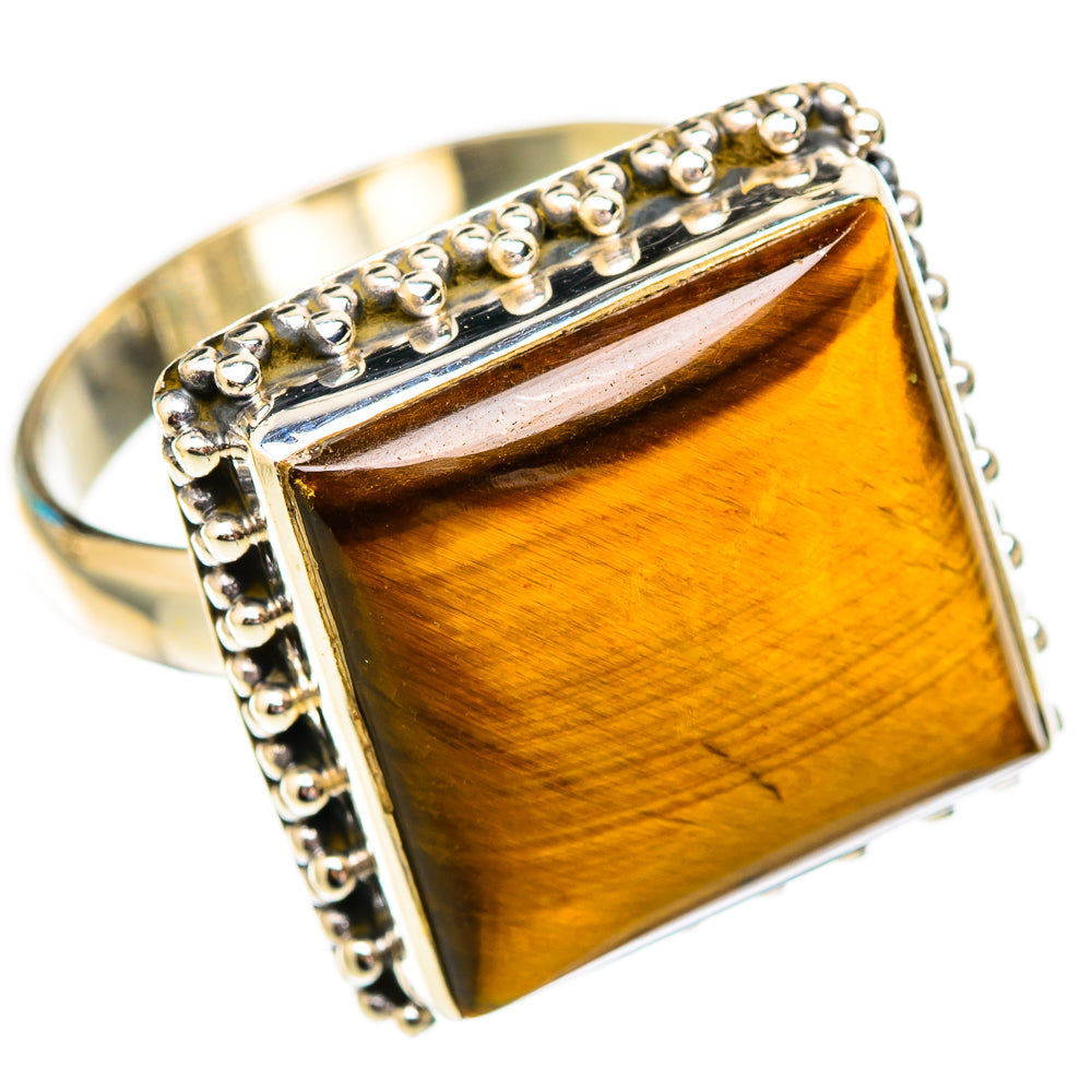 Tiger Eye Rings handcrafted by Anasilvercos - RING117112 - Photo 2