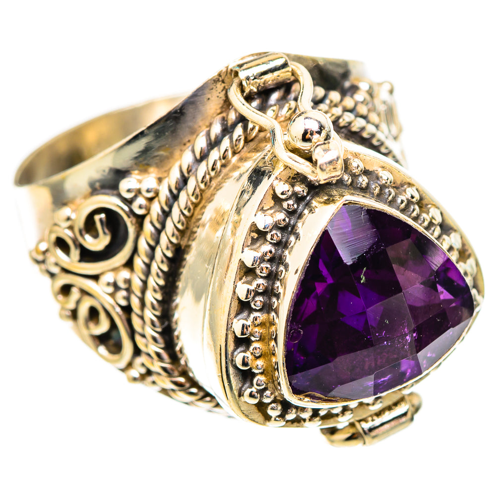 Brazilian Amethyst Rings handcrafted by Anasilvercos - RING117120 - Photo 2