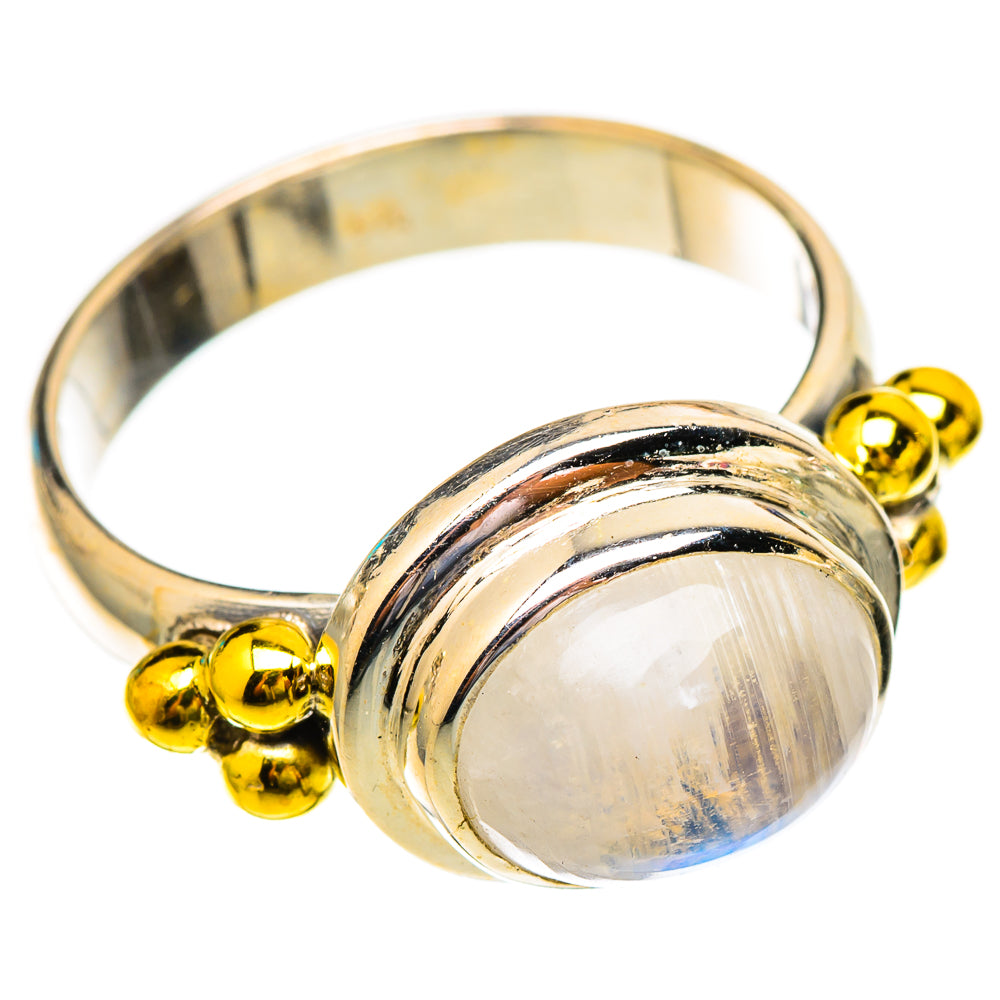 Rainbow Moonstone Rings handcrafted by Anasilvercos - RING117126 - Photo 2