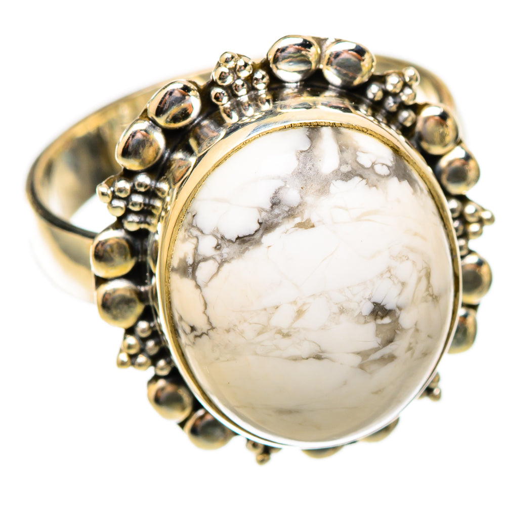 Howlite Rings handcrafted by Anasilvercos - RING117127 - Photo 2