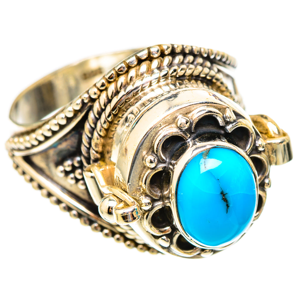 Tibetan Turquoise Rings handcrafted by Anasilvercos - RING117162 - Photo 2