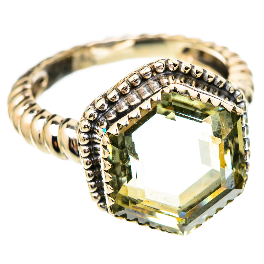 Green Amethyst Rings handcrafted by Anasilvercos - RING117166 - Photo 2