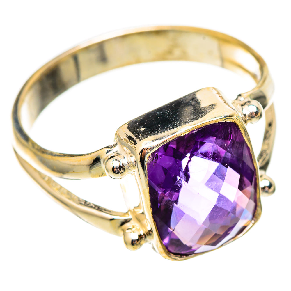 Brazilian Amethyst Rings handcrafted by Anasilvercos - RING117190 - Photo 2