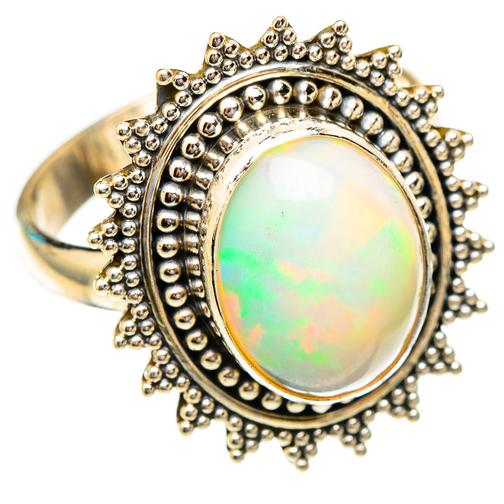 Ethiopian Opal Rings handcrafted by Anasilvercos - RING117200 - Photo 2