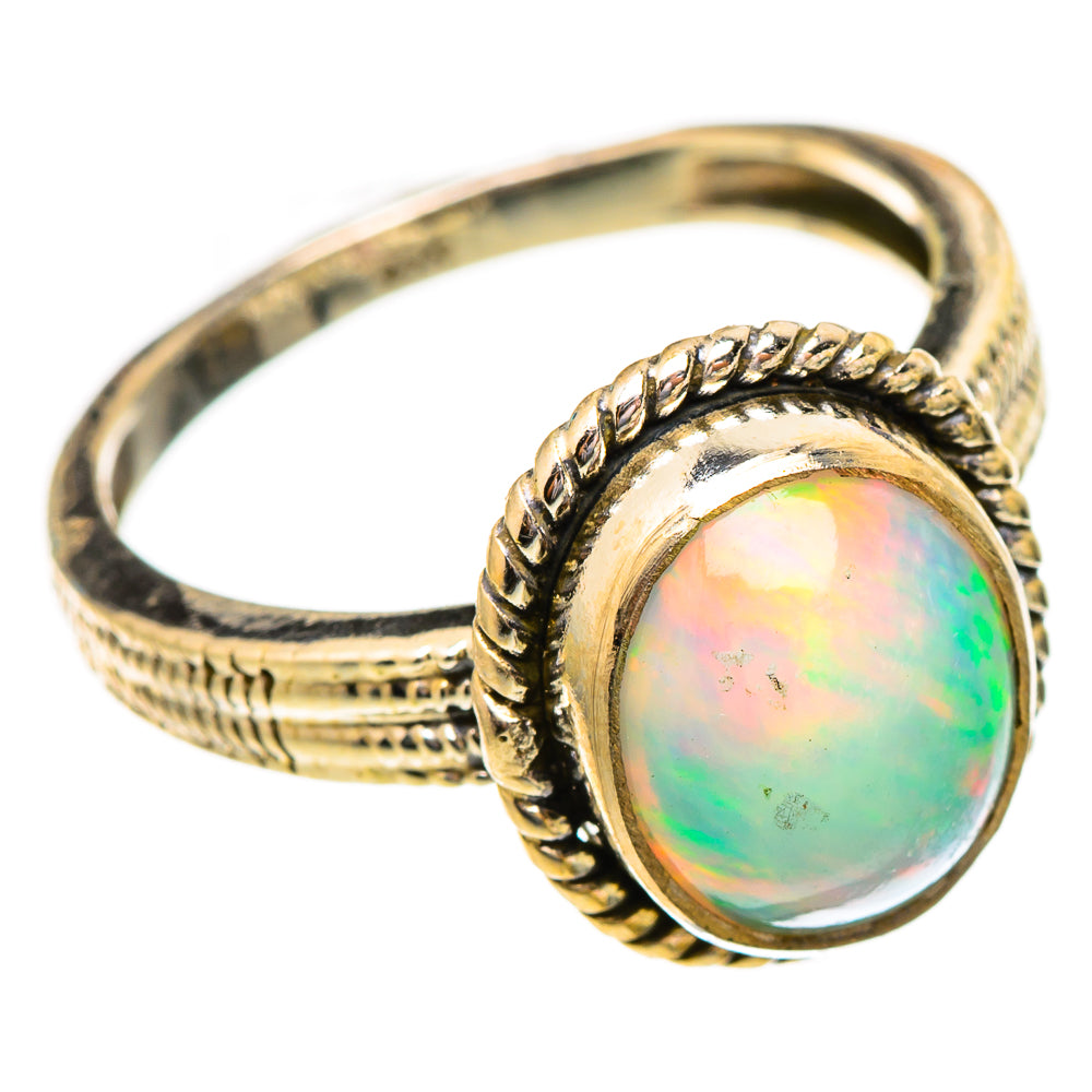 Ethiopian Opal Rings handcrafted by Anasilvercos - RING117201 - Photo 2