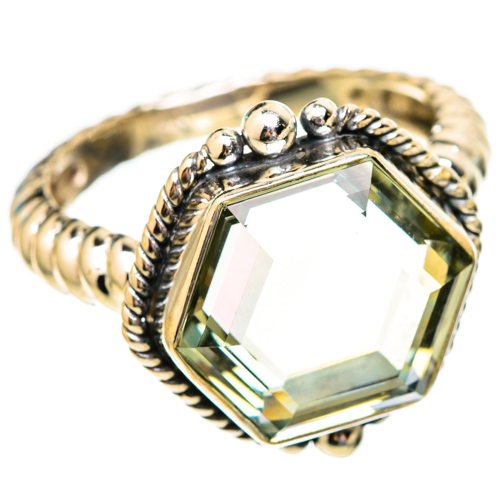 Green Amethyst Rings handcrafted by Anasilvercos - RING117236 - Photo 2