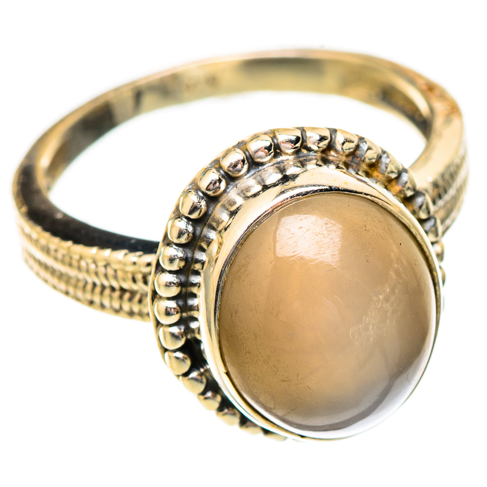 Chocolate Moonstone Rings handcrafted by Anasilvercos - RING117237 - Photo 2