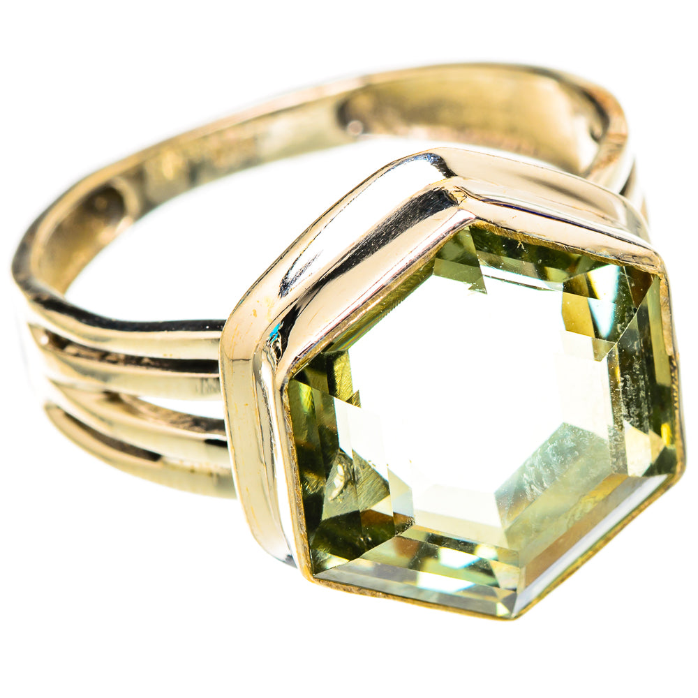 Green Amethyst Rings handcrafted by Anasilvercos - RING117264 - Photo 2