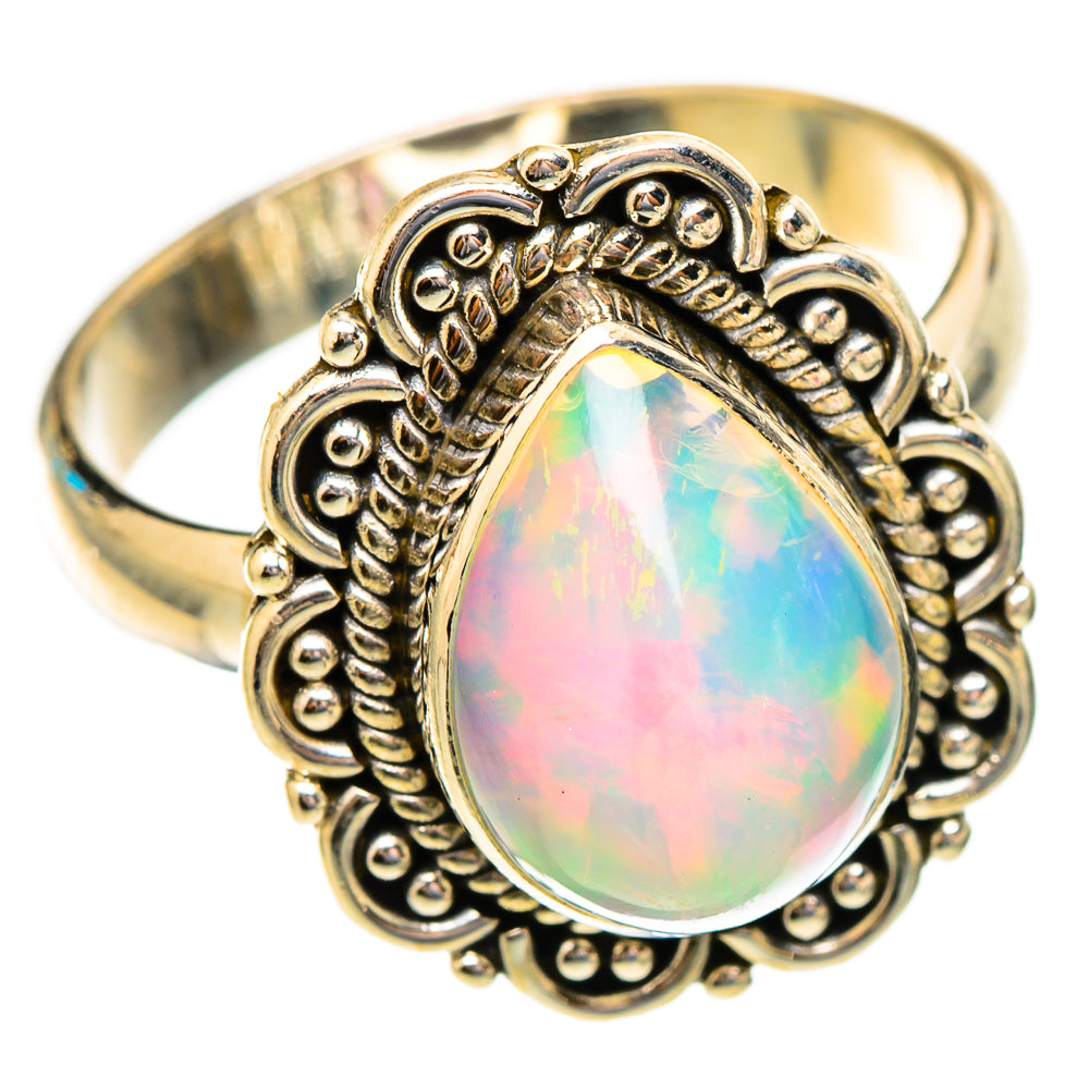 Ethiopian Opal Rings handcrafted by Anasilvercos - RING117280 - Photo 2